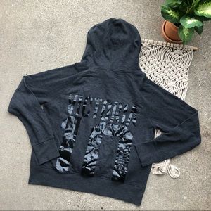 VSX Victoria Sport Grey Cropped Hoodie Size Medium